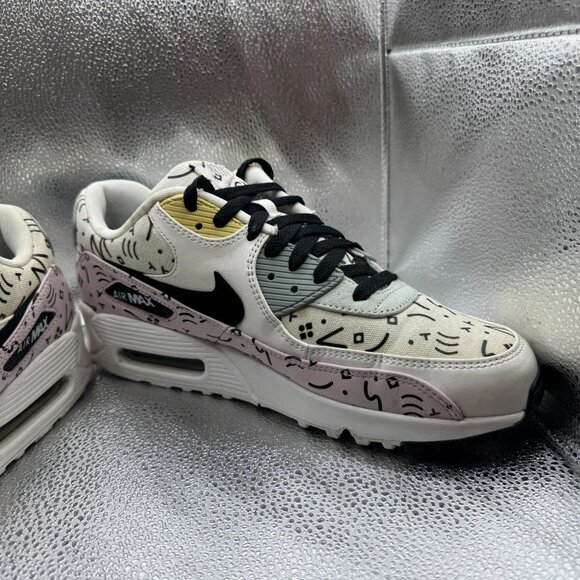 Size 10.5 Nike Air Max 90 Premium‎ Barely Rose Doodle Men\'s Shoes 700155-603 main image 4